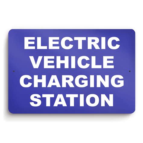 Buy Electric Vehicle Charging Station Sign - 8" x 12" Aluminum EV Charging Sign - Multiple ...