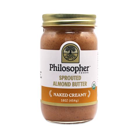 Philosopher Foods Sprouted Almond Butter Naked Creamy Value Size