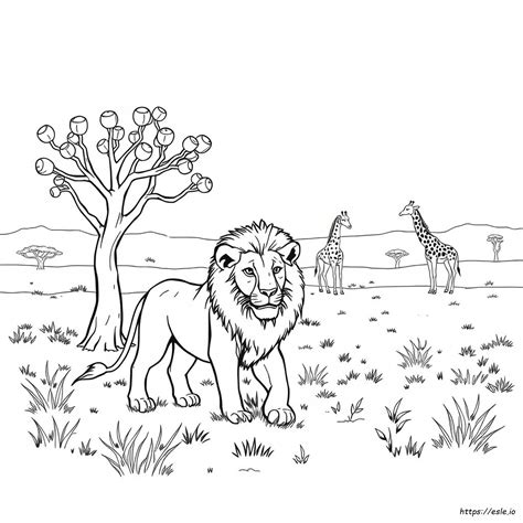 Kenya Gambar Mewarnai