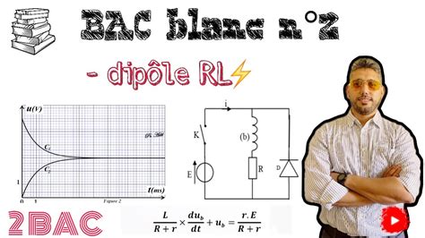 Dipôle RL Extrait dun BAC Blanc n2 Physique Electricité 2 BAC