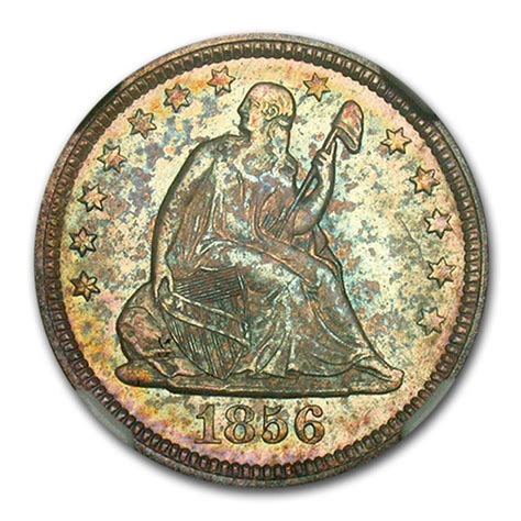 1856 None Phil Seated Liberty Quarter Value Apmex