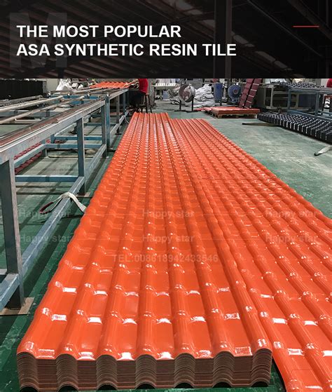 Years Life Time Easy Install Asa Coated Plastic Synthetic Resin Roof