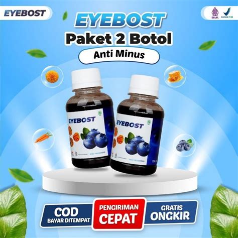 Jual Eyebost Madu Herbal Vitamin Mata Paket 2 Botol 130ml Shopee