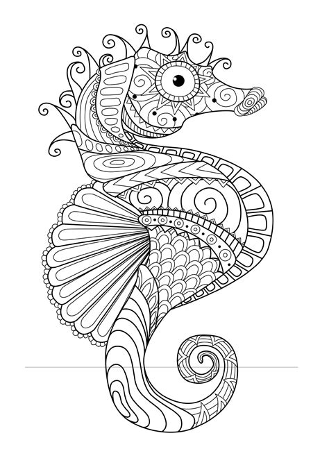 Mindful Coloring Animals Coloring Pages