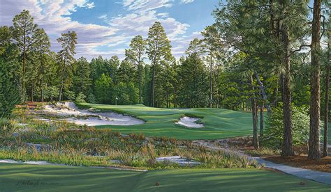 Golf Art Pinehurst No Th Hole Print