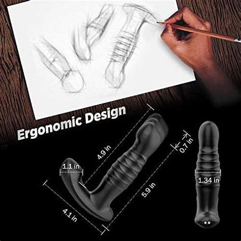 Thrusting Anal Vibrator Prostate Massager Ferewa Dual Motors Anal Plug