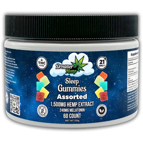 Dreamer Hemp™ Cbd Sleep Gummies 1 500mg 60 Ct