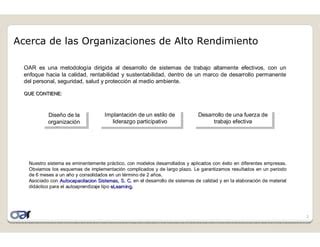 Implementation De Una Organizaci N De Alto Rendimiento Ppt