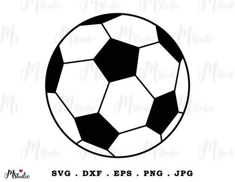 Soccer Ball Svg Soccer Ball Sports Svg Sports Svg Cut File For