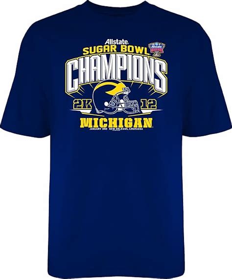 Ncaa Mens Michigan Wolverines 2012 Sugar Bowl Champions T