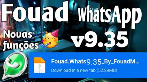 NOVO FOUAD WHATSAPP ATUALIZADO V9 35 NOVAS FUNÇÕES 2022 YouTube