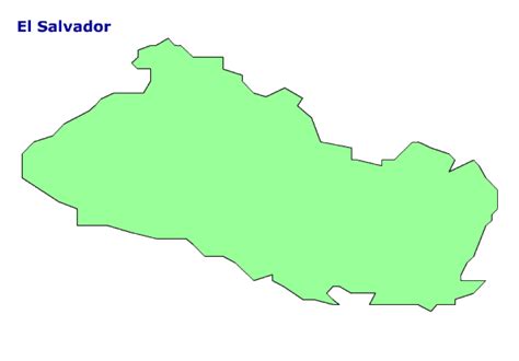 Outline Map Of El Salvador Clip Art Library