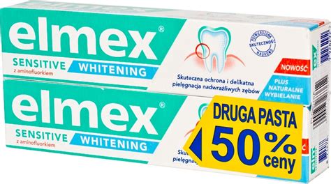 Elmex sensitive Whitening 2x75ml pasta do zębów Max Drogeria pl