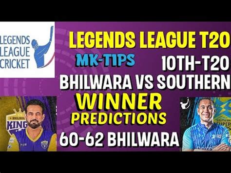 Bhilwara Kings Vs Southern Super Stars Th Match Legends League T