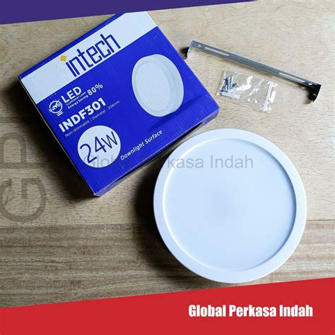 jual intech inlite led panel downlight led   outbow indf