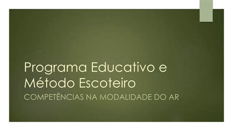 PDF Programa Educativo e Método Escoteiro escolafutura