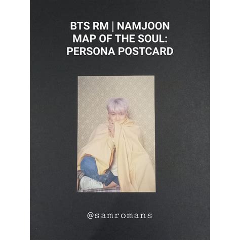 Official Bts Rm Kim Namjoon Map Of The Soul Persona Postcard