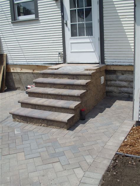 Paver Patio Steps Ideas