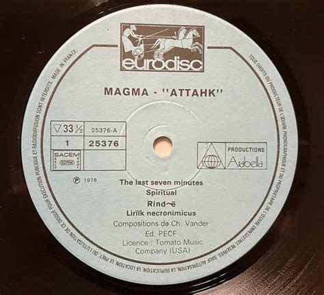 Yahoo オークション LPレコード Magma Attahk 1978