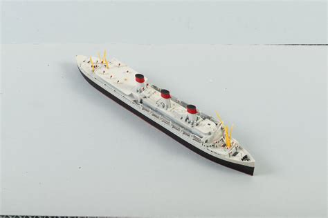 Model: waterline model of ship SS CAP ARCONA - New Zealand Maritime Museum