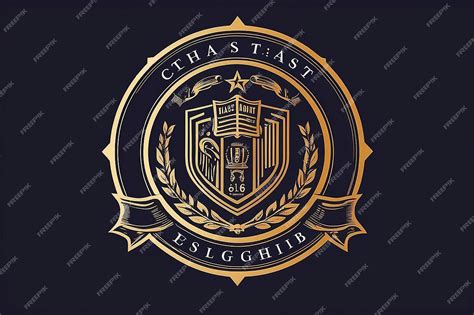 Premium Photo School Crest Logo Template