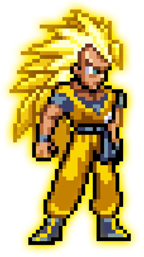 Pixel Art Dragon Ball Goku Vegeta Super Saiyan Pixel Art Png Porn Sex