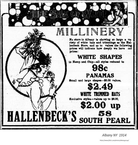 Hallenbeck Millinery Store 58 South Pearl 1914 AlbanyGroup Archive