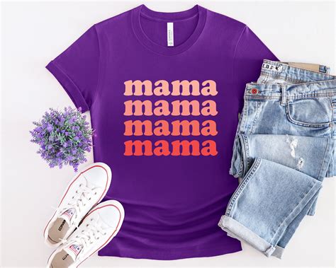 Mama Svg Mama Shirt Svg Stacked Mama Svg Mom Svg Mother Etsy