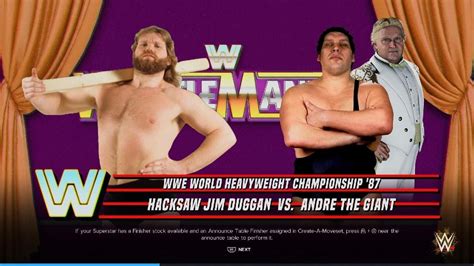 Hacksaw Jim Duggan Vs Andre The Giant W Bobby Heenan YouTube