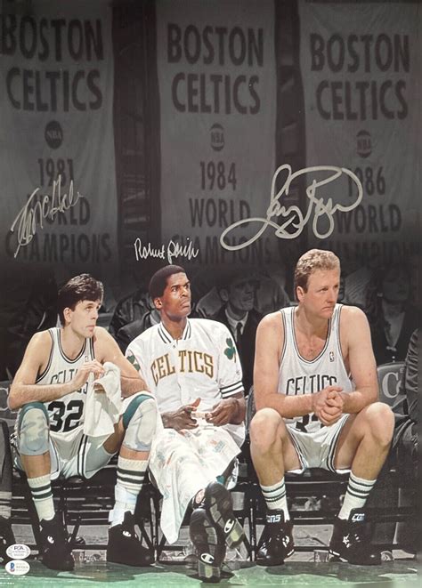 Larry Bird Autographed Signed Kevin Mchale Robert Parrish 16X20