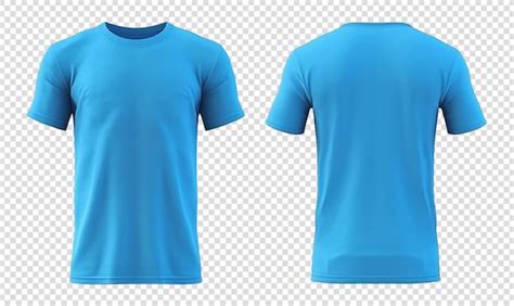 Light blue tshirt mockup front and back view | Premium AI-generated PSD