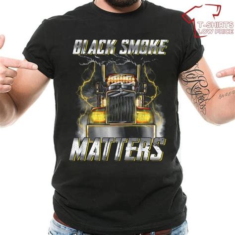 Black Smoke Matters Truckers Shirt Truck Driver Ts For Him T