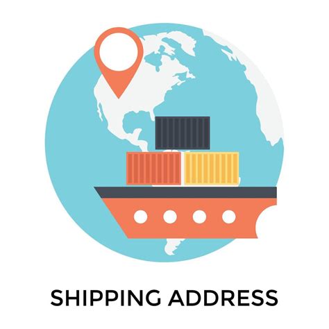 trendy shipping address  vector art  vecteezy