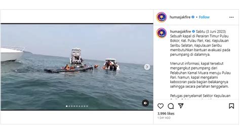 Detik Detik Evakuasi Kapal Tenggelam Di Kepulauan Seribu Puluhan