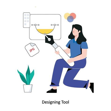 designing tool flat style design vector illustration stock