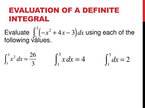 Ppt 4 3 Definite Integrals Powerpoint Presentation Free Download