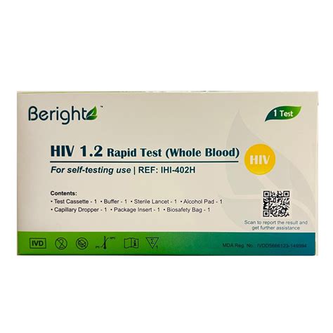 Coming Soon Hiv 1 2 Rapid Self Test Kit Hiv Home Test In Malaysia