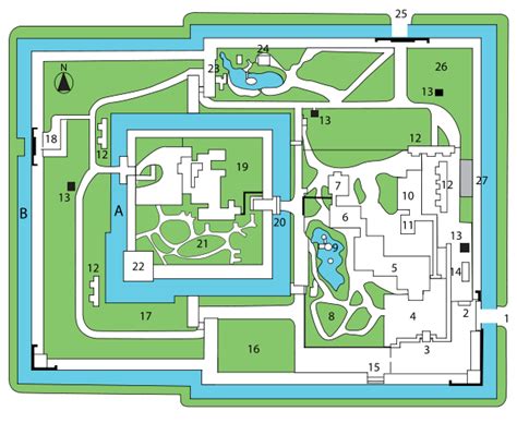 Nijo Castle Plan (Illustration) - World History Encyclopedia