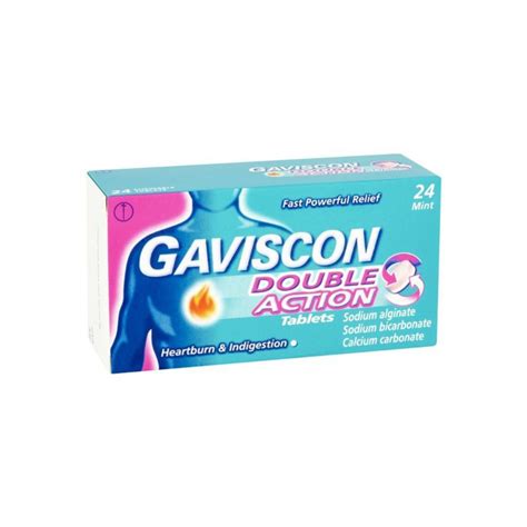 Gaviscon Double Action Peppermint Chewable Tablets 24 BlueMorpho