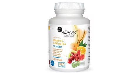 Aliness Witamina C 1000mg Plus z Cynkiem Suplement Diety 100 Kapsułek