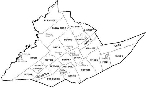 Map Of Centre County Pa Map Distance