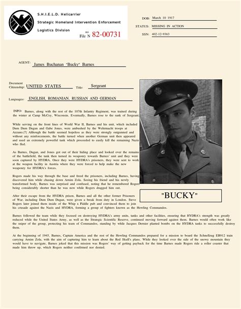 Ss Files Bucky Barnes By Martinoinn On Deviantart