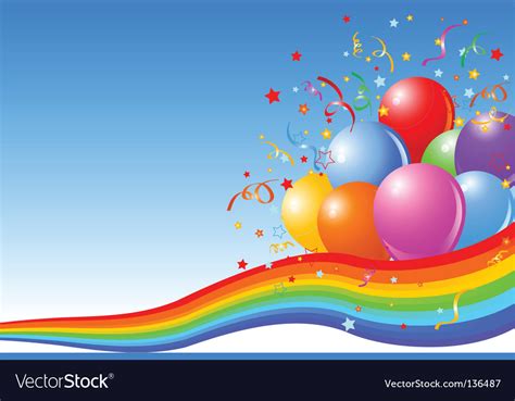 Party balloons background Royalty Free Vector Image