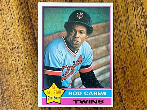 Rod Carew Topps Baseball Card Sharp Corners No Creases