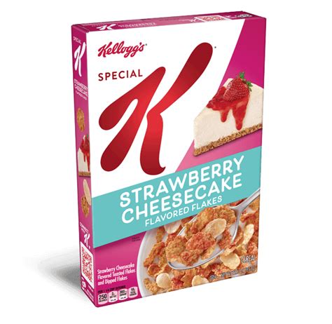 Kelloggs Special K Strawberry Cheesecake Flavored Flakes Cereal