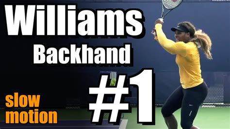 Serena Williams In Super Slow Motion Backhand 1 Western And Southern