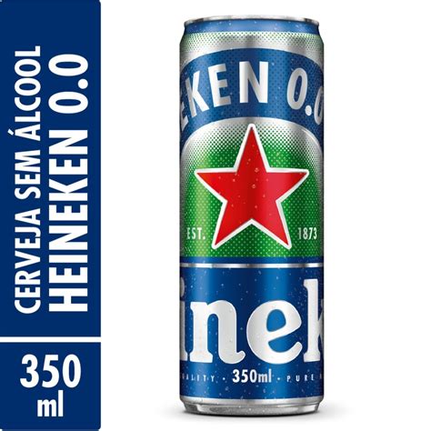 Cerveja Lager Zero Álcool Heineken Lata 350ml Pão De Açúcar