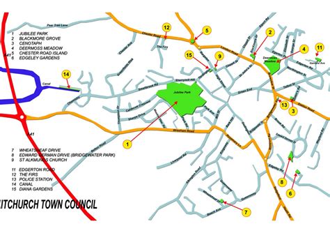 Parks And Open Spaces Map Whitchurch Town Council