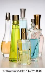 Bottles Different Perfume Shapes Royalty Free Images Stock Photos