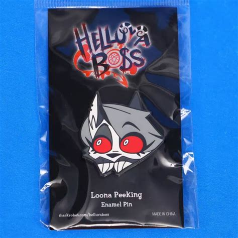 Helluva Boss Blushing Loona Enamel Pin Hazbin Hotel Vivziepop Luna My